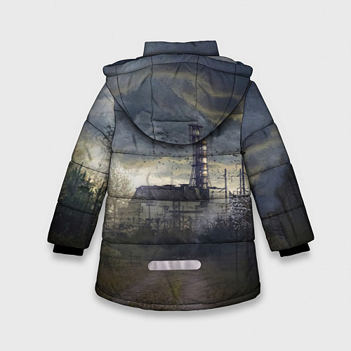 Зимняя куртка для девочки STALKER Саркофаг / 3D-Светло-серый – фото 2