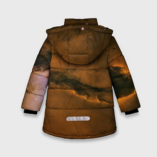 Зимняя куртка для девочки Карамельная галактика / 3D-Светло-серый – фото 2