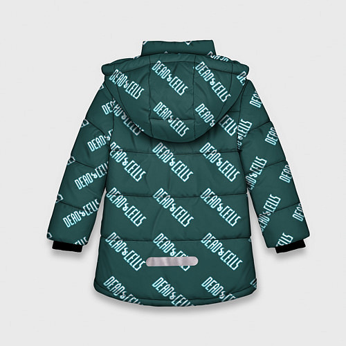 Зимняя куртка для девочки Dead cells pattern / 3D-Светло-серый – фото 2