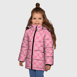 Куртка зимняя для девочки Классические узоры - паттерн, цвет: 3D-красный — фото 2