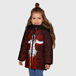 Куртка зимняя для девочки Evangelion Lilith, цвет: 3D-светло-серый — фото 2