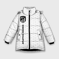 Зимняя куртка для девочки Atletico Madrid sport на светлом фоне: по-вертикал