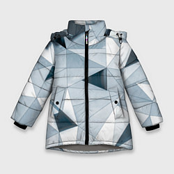 Зимняя куртка для девочки Множество треугольников - Абстрактная броня