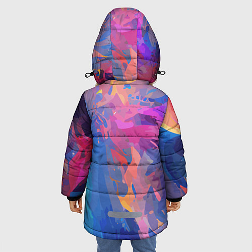 Зимняя куртка для девочки Splash of colors / 3D-Черный – фото 4