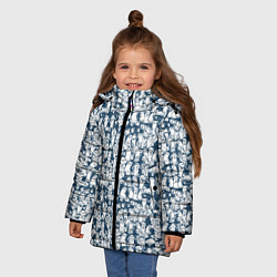Куртка зимняя для девочки Баллончик с краской граффити, цвет: 3D-светло-серый — фото 2