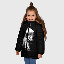 Куртка зимняя для девочки What mask?, цвет: 3D-светло-серый — фото 2