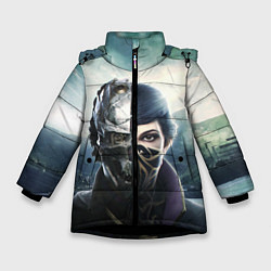 Куртка зимняя для девочки Dishonored - Эмили Колдуин, цвет: 3D-черный