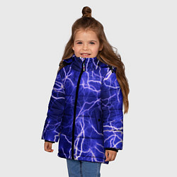 Куртка зимняя для девочки Многочисленные молнии, цвет: 3D-красный — фото 2