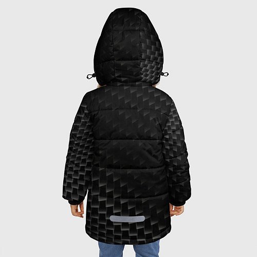 Зимняя куртка для девочки Haval карбоновый фон / 3D-Черный – фото 4