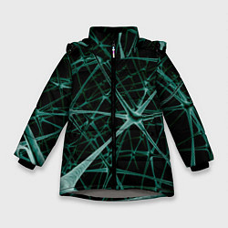 Куртка зимняя для девочки Нейронная сетка, цвет: 3D-светло-серый