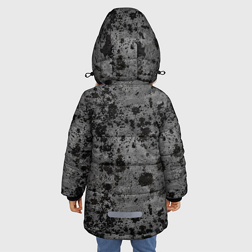 Зимняя куртка для девочки Камуфляж Metro / 3D-Черный – фото 4