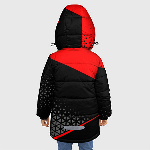 Зимняя куртка для девочки Mitsubishi - Sportwear / 3D-Черный – фото 4