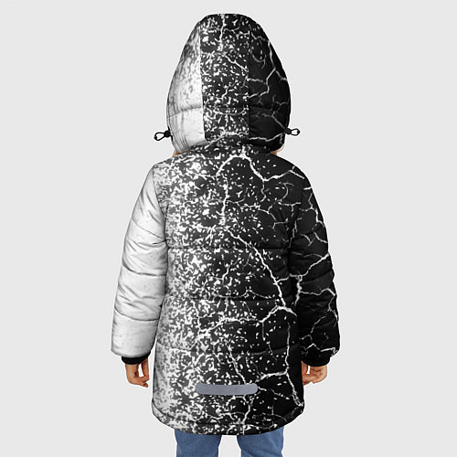 Зимняя куртка для девочки Риэлтор из России и герб РФ: по-вертикали / 3D-Черный – фото 4