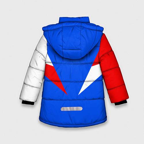 Зимняя куртка для девочки FIRM с расцветкой триколор / 3D-Светло-серый – фото 2