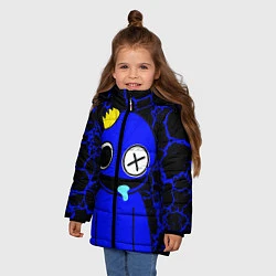 Куртка зимняя для девочки Радужные друзья - персонаж Синий, цвет: 3D-светло-серый — фото 2