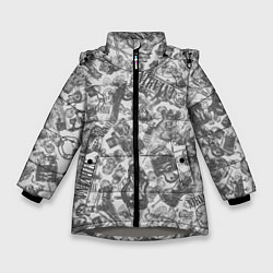 Куртка зимняя для девочки Nirvana style light, цвет: 3D-светло-серый