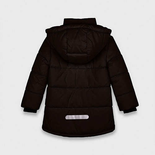 Зимняя куртка для девочки Уэнсдэй поджог / 3D-Светло-серый – фото 2