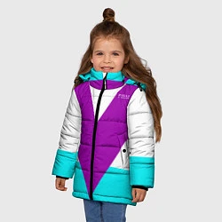 Куртка зимняя для девочки В ретро стиле FIRM, цвет: 3D-черный — фото 2