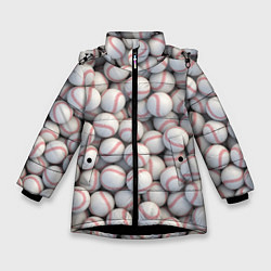 Зимняя куртка для девочки Бейсбольные мячи