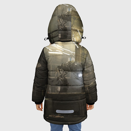 Зимняя куртка для девочки STALKER Одиночка и бармен / 3D-Черный – фото 4