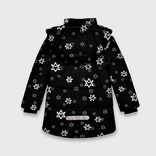 Зимняя куртка для девочки Astro emblem pattern / 3D-Светло-серый – фото 2