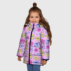 Куртка зимняя для девочки Good luck, цвет: 3D-светло-серый — фото 2