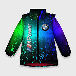 Куртка зимняя для девочки BMW - M Power - motorsport, цвет: 3D-красный