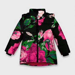 Зимняя куртка для девочки Шипы и розы