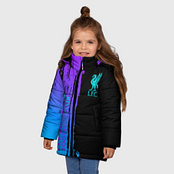 Куртка зимняя для девочки Liverpool FC sport, цвет: 3D-черный — фото 2
