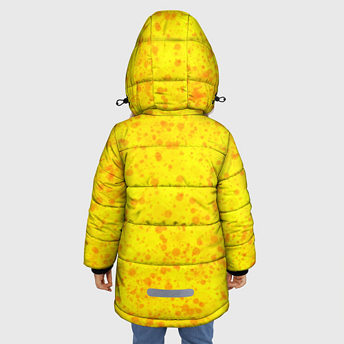Зимняя куртка для девочки Поверхность солнца / 3D-Черный – фото 4