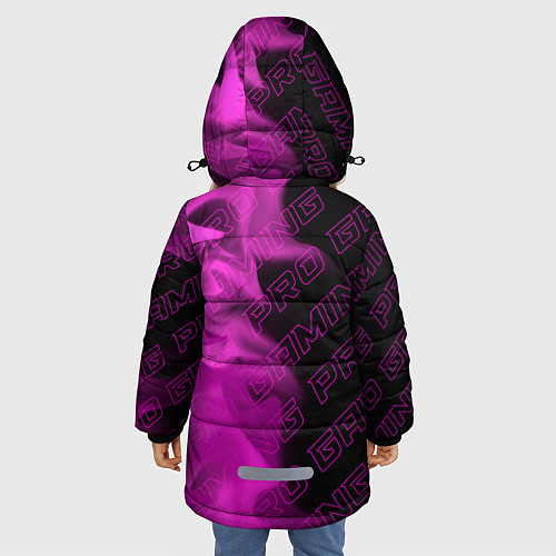 Зимняя куртка для девочки The Sims pro gaming: по-вертикали / 3D-Черный – фото 4