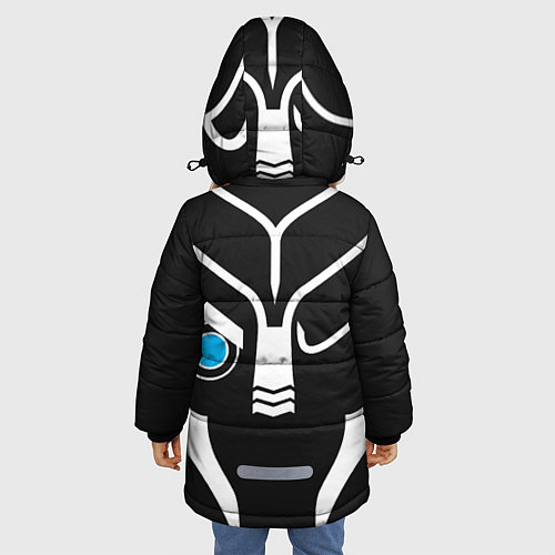 Зимняя куртка для девочки Mass Effect Garrus Art / 3D-Черный – фото 4