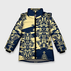 Куртка зимняя для девочки Кибержук, цвет: 3D-светло-серый