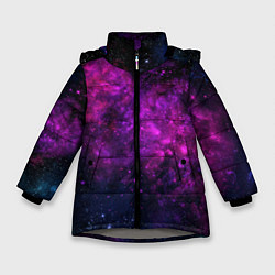 Зимняя куртка для девочки Neon pink nebula
