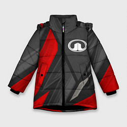 Куртка зимняя для девочки Great Wall sports racing, цвет: 3D-черный