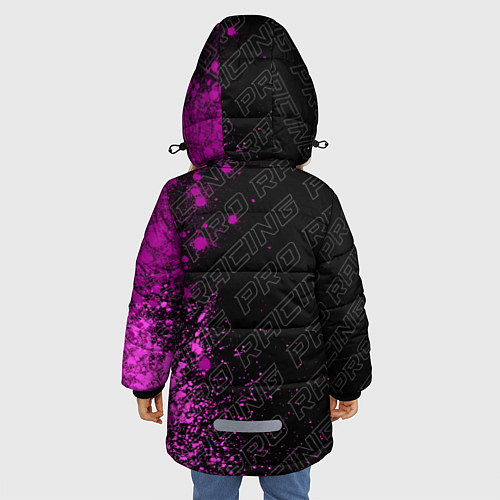 Зимняя куртка для девочки Skoda pro racing: по-вертикали / 3D-Черный – фото 4