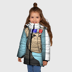 Куртка зимняя для девочки NFT, цвет: 3D-светло-серый — фото 2