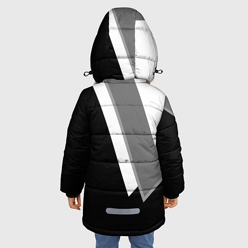 Зимняя куртка для девочки Бмв - классический черный / 3D-Черный – фото 4