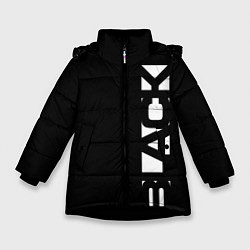 Зимняя куртка для девочки Black minimalistik