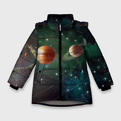 Зимняя куртка для девочки Планетная система