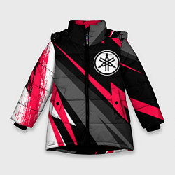 Куртка зимняя для девочки Yamaha fast lines, цвет: 3D-черный