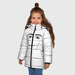 Куртка зимняя для девочки Одежда Man Face Roblox, цвет: 3D-светло-серый — фото 2