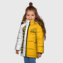 Куртка зимняя для девочки Honda sign, цвет: 3D-светло-серый — фото 2