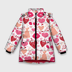 Зимняя куртка для девочки Клубничная любовь