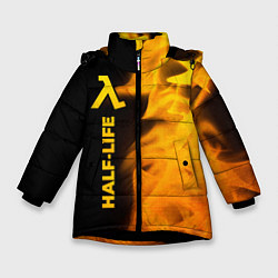 Зимняя куртка для девочки Half-Life - gold gradient: по-вертикали