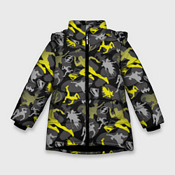 Куртка зимняя для девочки Pattern The Flash 2023, цвет: 3D-черный