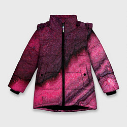 Зимняя куртка для девочки Блёстки розовые