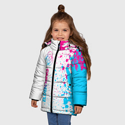 Куртка зимняя для девочки Elden Ring neon gradient style: по-вертикали, цвет: 3D-черный — фото 2