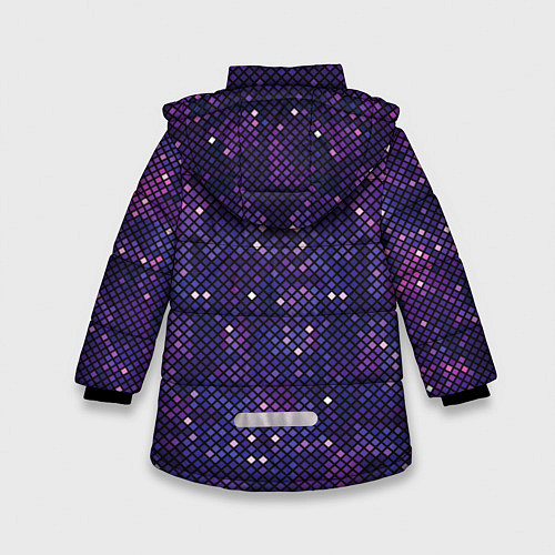 Зимняя куртка для девочки Disco space / 3D-Светло-серый – фото 2