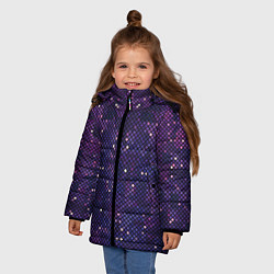 Куртка зимняя для девочки Disco space, цвет: 3D-светло-серый — фото 2